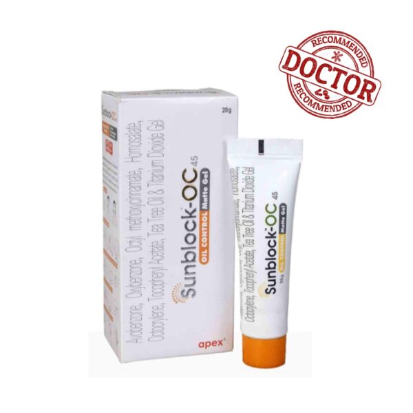 Sunblock Oc Spf 45 Sunscreen,