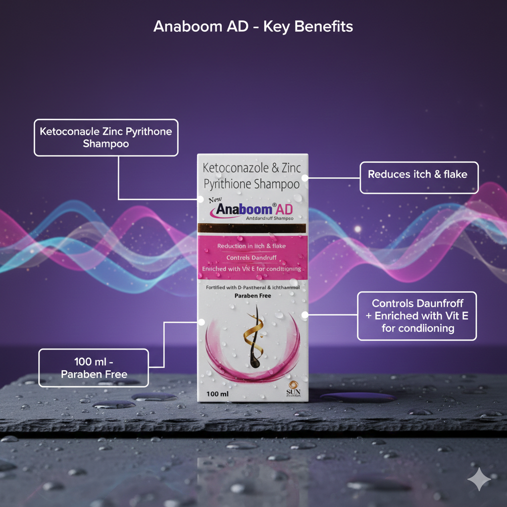 Anaboom AD Anti-Dandruff Shampoo Uses