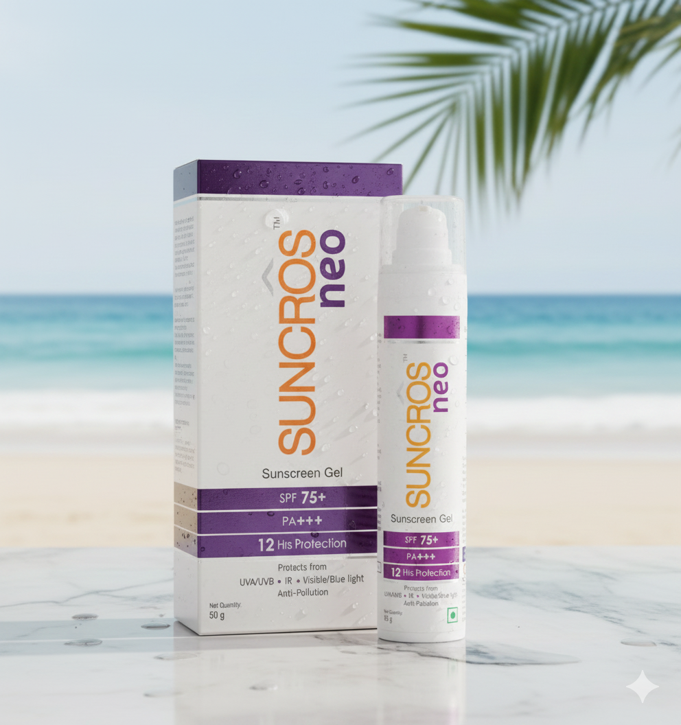 Suncros Neo Sunscreen Gel, View Uses, Price, Benefits, Side Effects, Review, Buy Online