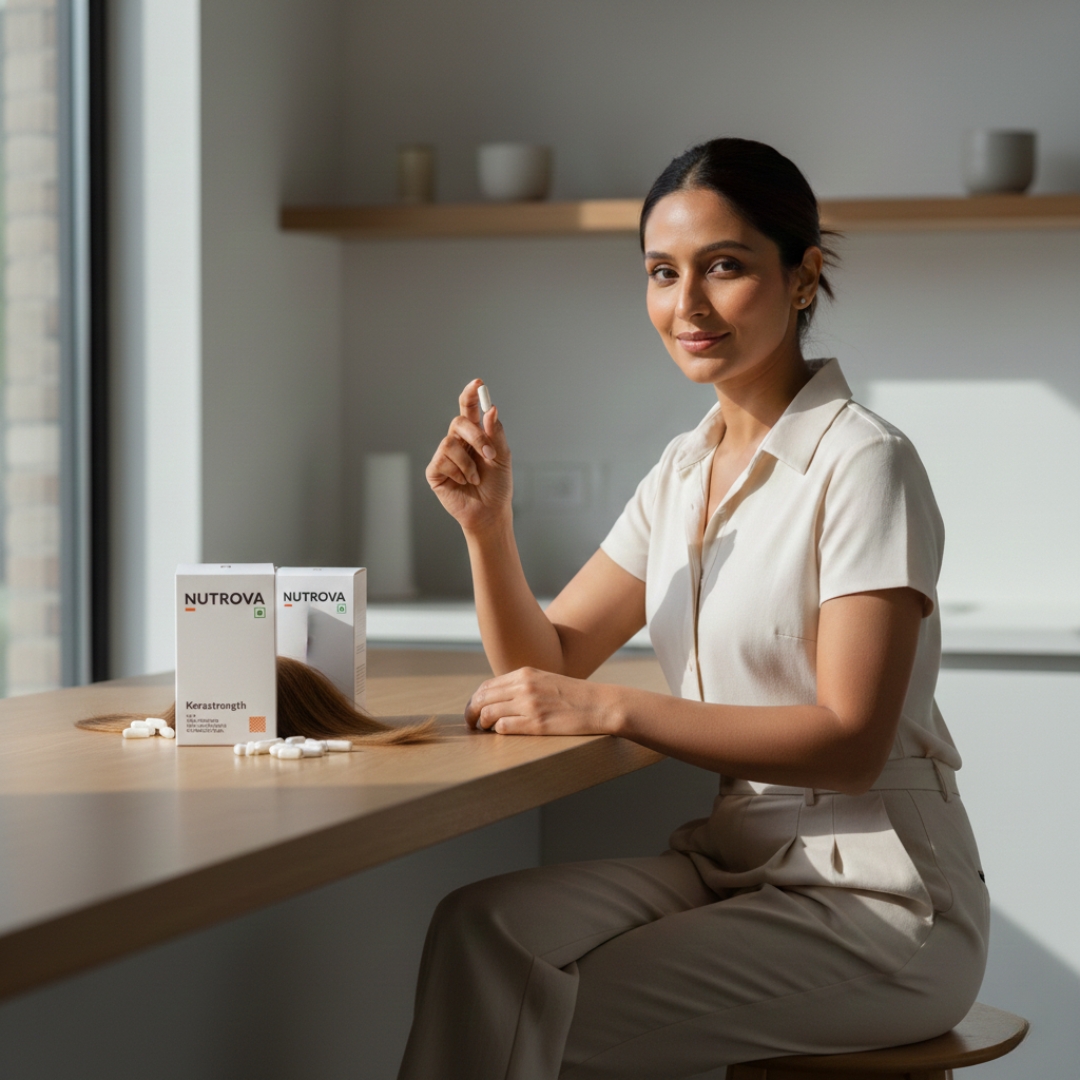 Buy Nutrova Kerastrength Capsule Online, View Uses, Price, Benefits, Side Effects - Image 2