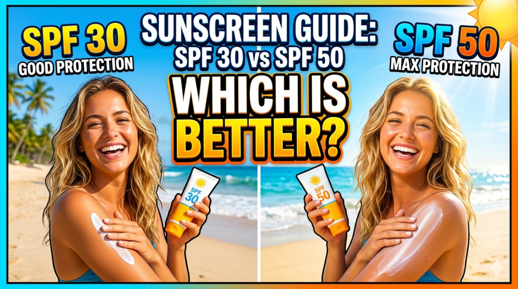 SPF 30 vs SPF 50 – which is better