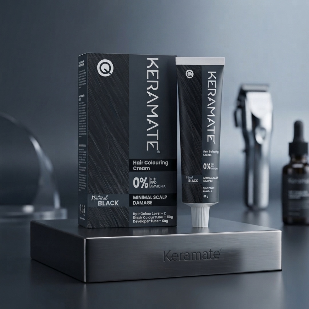 Keramate Hair Colouring Cream Natural Black