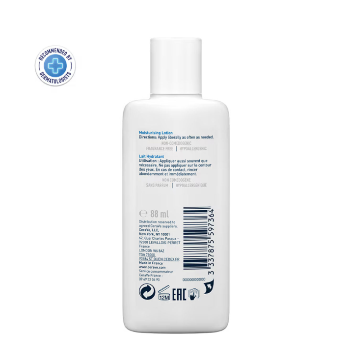 CeraVe Moisturising Lotion Lait Hydratant (88 ml), View Uses, Price, Benefits, Side Effects, Review - Image 2