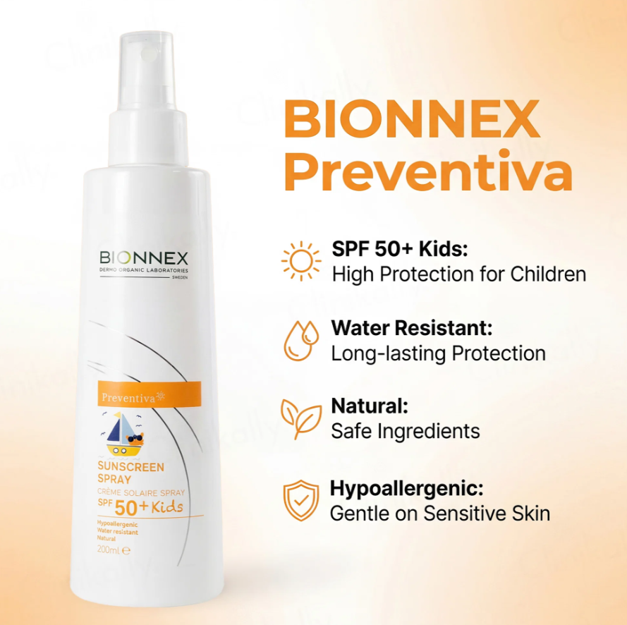 Bionnex Preventiva Sunscreen Spray SPF 50+ For Kids 200ml - Image 2
