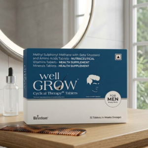 Brinton Well Grow Cyclical Therapy Tablet for Men | Hair Care Supplement