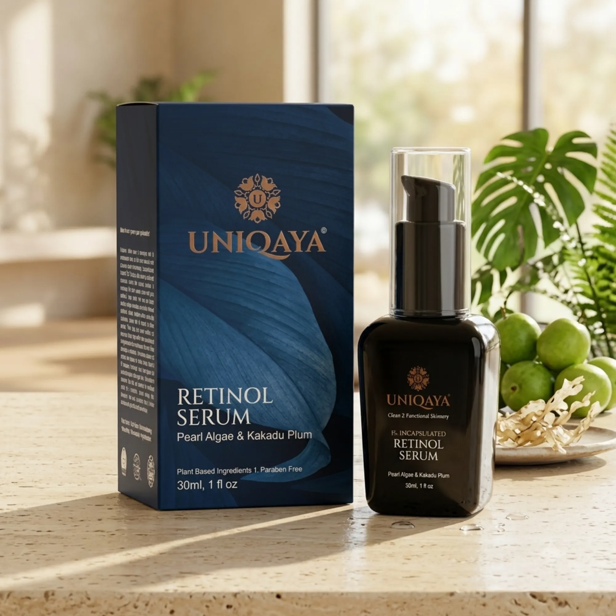 UNIQAYA 1% Encapsulated Retinol Face Serum 30 ml | Kakadu Plum & Vitamin E